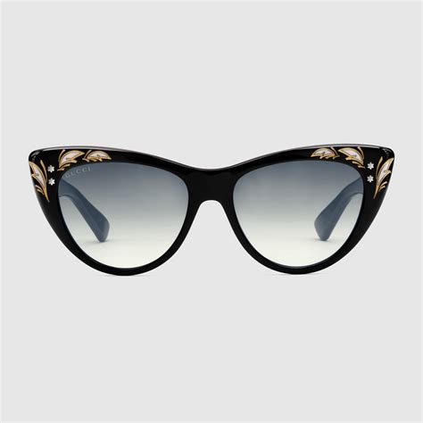 gucci glasses women cat eye|gucci 54mm cat eye sunglasses.